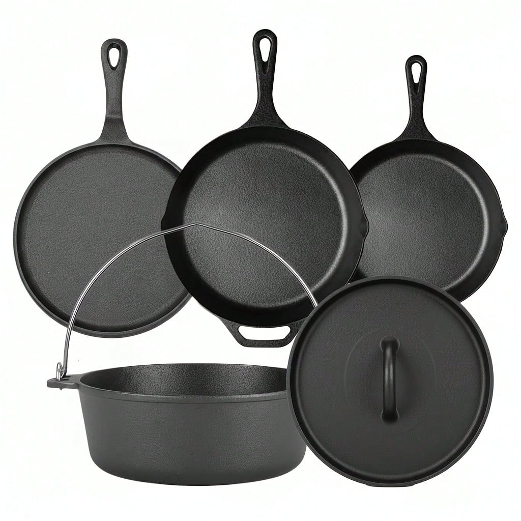PACILACK Cast Iron Pots And Pa - огляд і ціна Camp Dutch Oven Cast