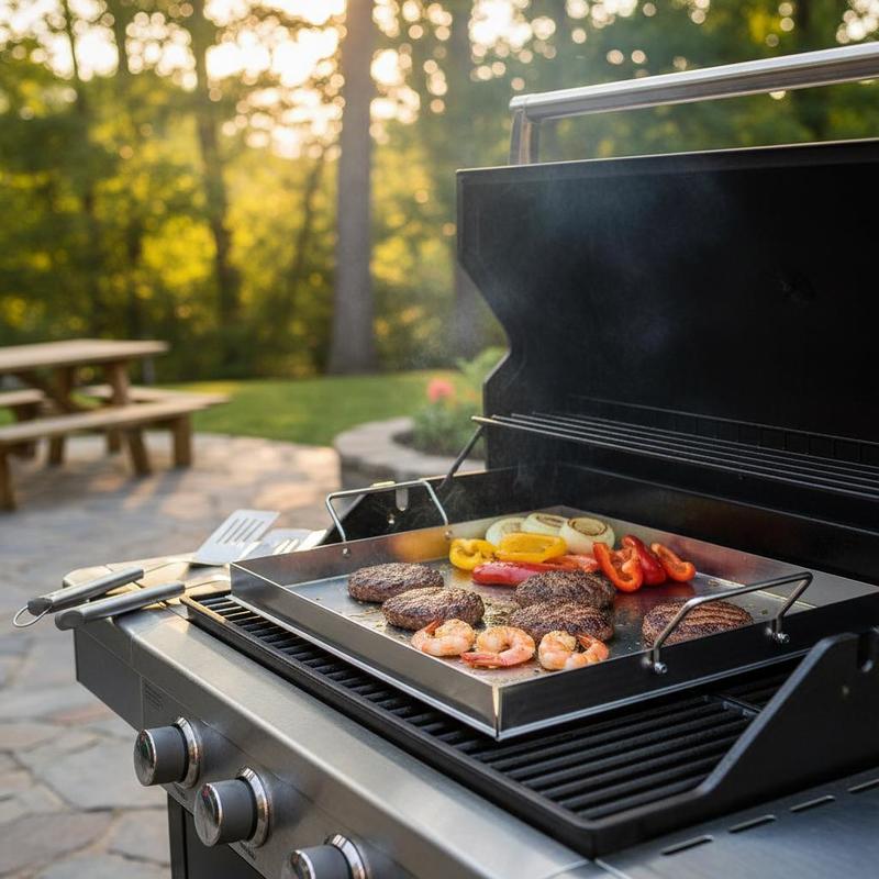 Universal Flat Top Griddle 18x - огляд і ціна Camping Cooking Flat Top