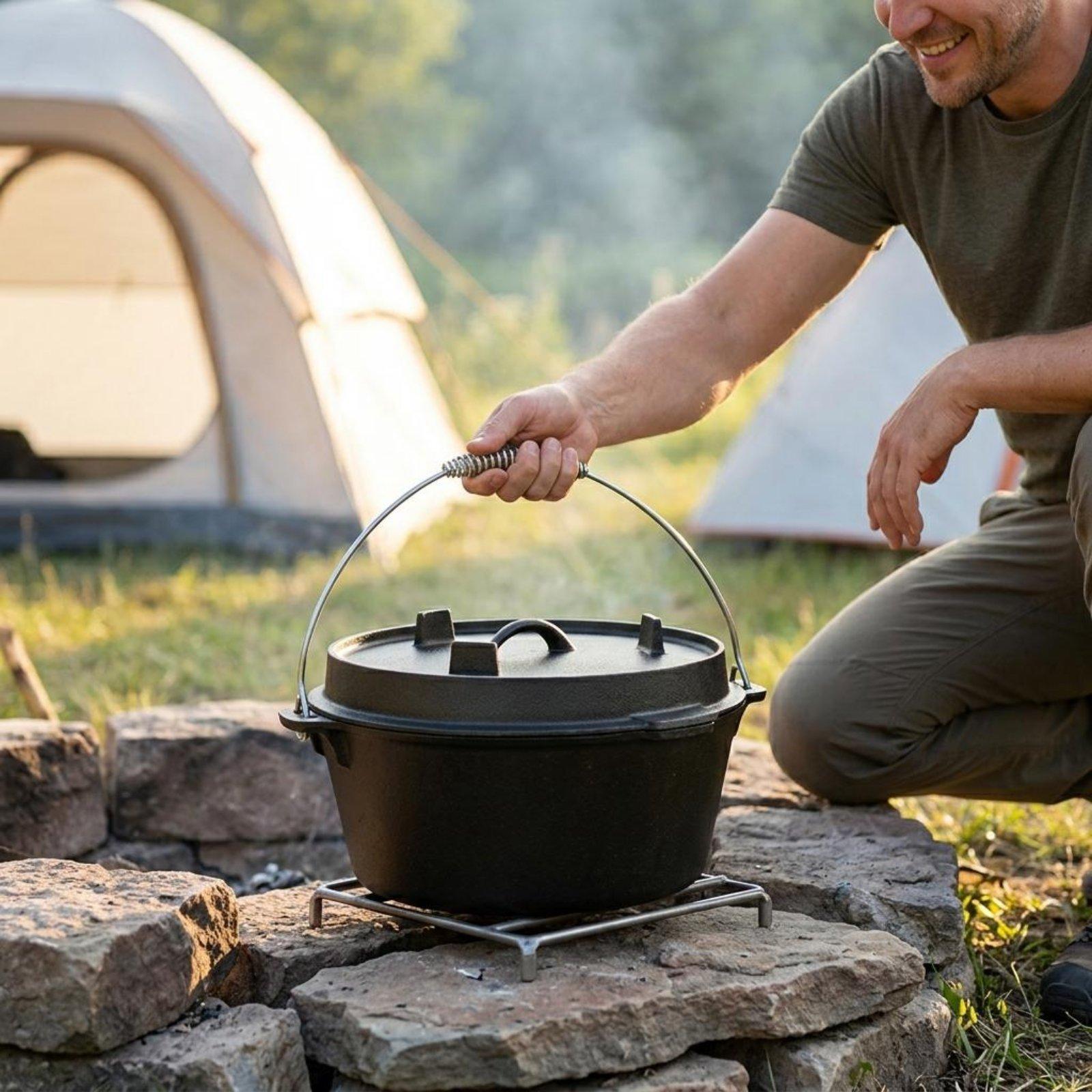 Outdoor Cast Iron Dutch Oven U - огляд і ціна Camp Dutch Oven Cast