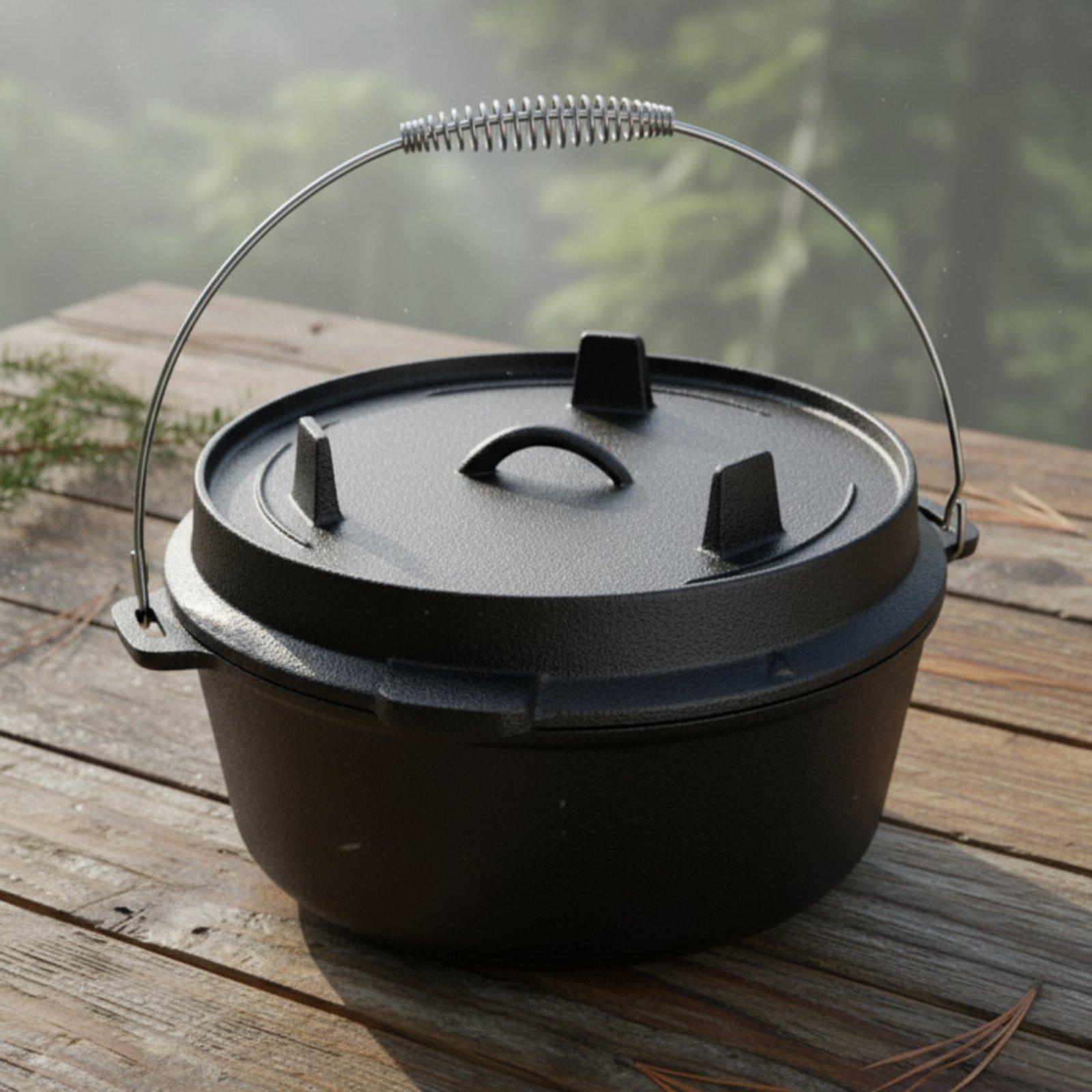 Outdoor Cast Iron Dutch Oven U - огляд і ціна Camp Dutch Oven Cast