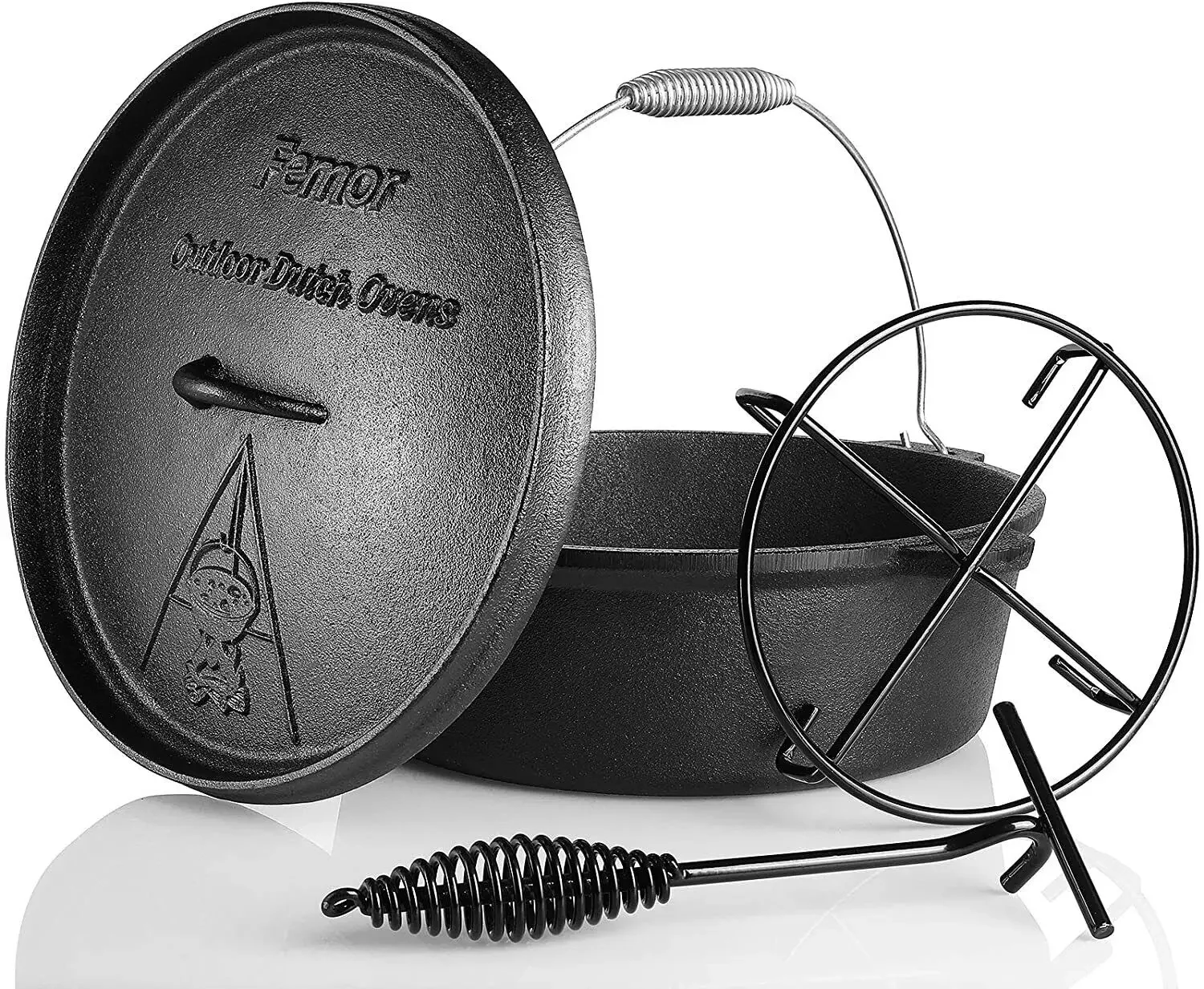 Femor Dutch Oven Cast Iron 5,8 - огляд і ціна Camp Dutch Oven Cast