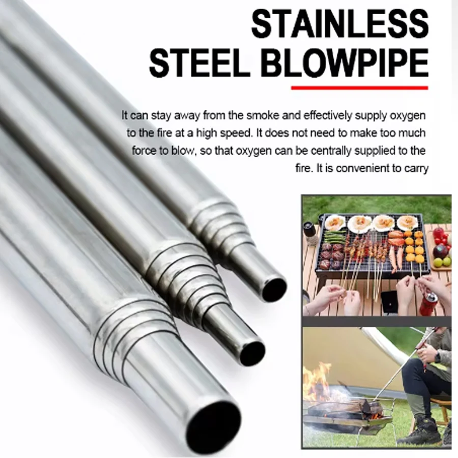 Stainless Steel Blowpipe Pocke - огляд і ціна Camping Hiking Cooking