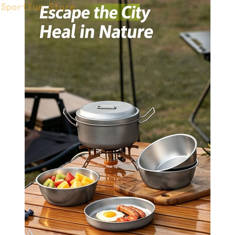Trail Meal Cookware with Metal - огляд і ціна Camping Cooking Dining Set