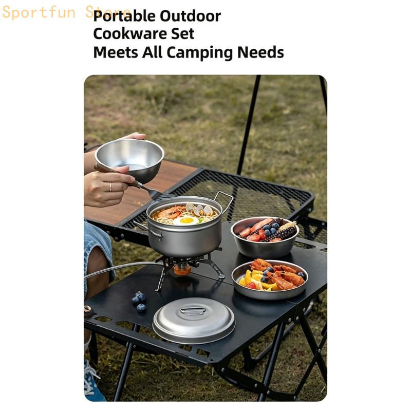 Trail Meal Cookware with Metal - огляд і ціна Camping Cooking Dining Set