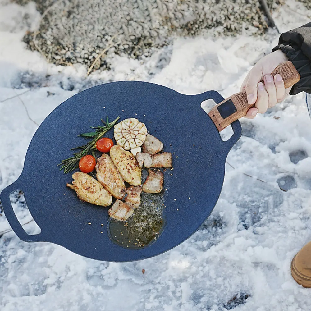 Outdoor Natural Wood Grill Pan - огляд і ціна Camping Hiking Cooking
