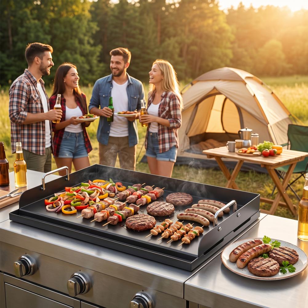 Thick Cast Iron Baking Pan Pre - огляд і ціна Camping Cooking Flat Top