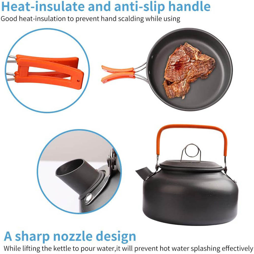 1pcs/1set Camping Cookware Kit - огляд і ціна Camping Cooking Organizer
