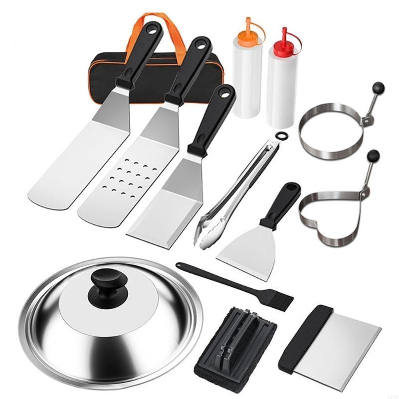 14Pcs Griddles Accessories Kit - огляд і ціна Camping Cooking Flat Top