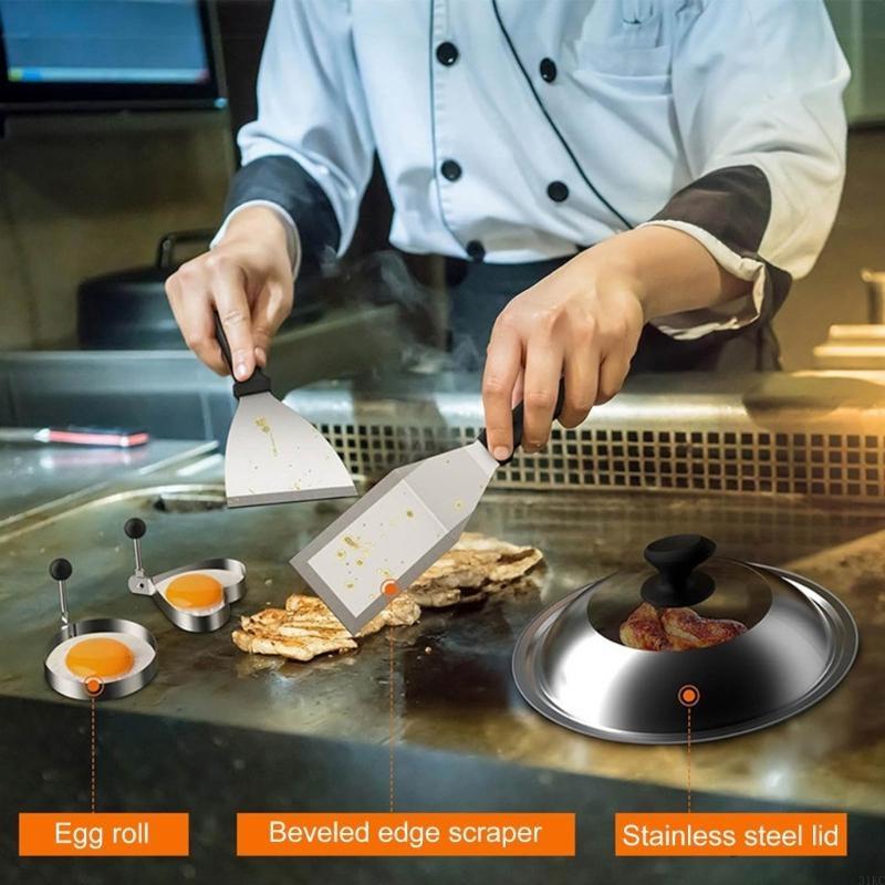 14Pcs Griddles Accessories Kit - огляд і ціна Camping Cooking Flat Top