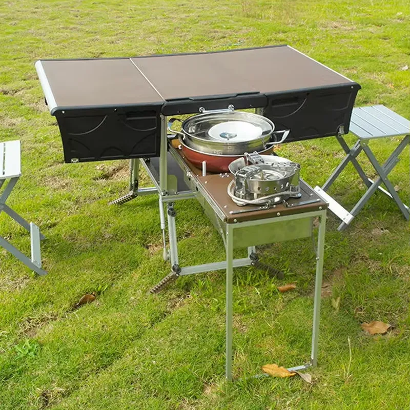 Portable Outdoor Folding Food  - огляд і ціна Camping Cooking Dining Set