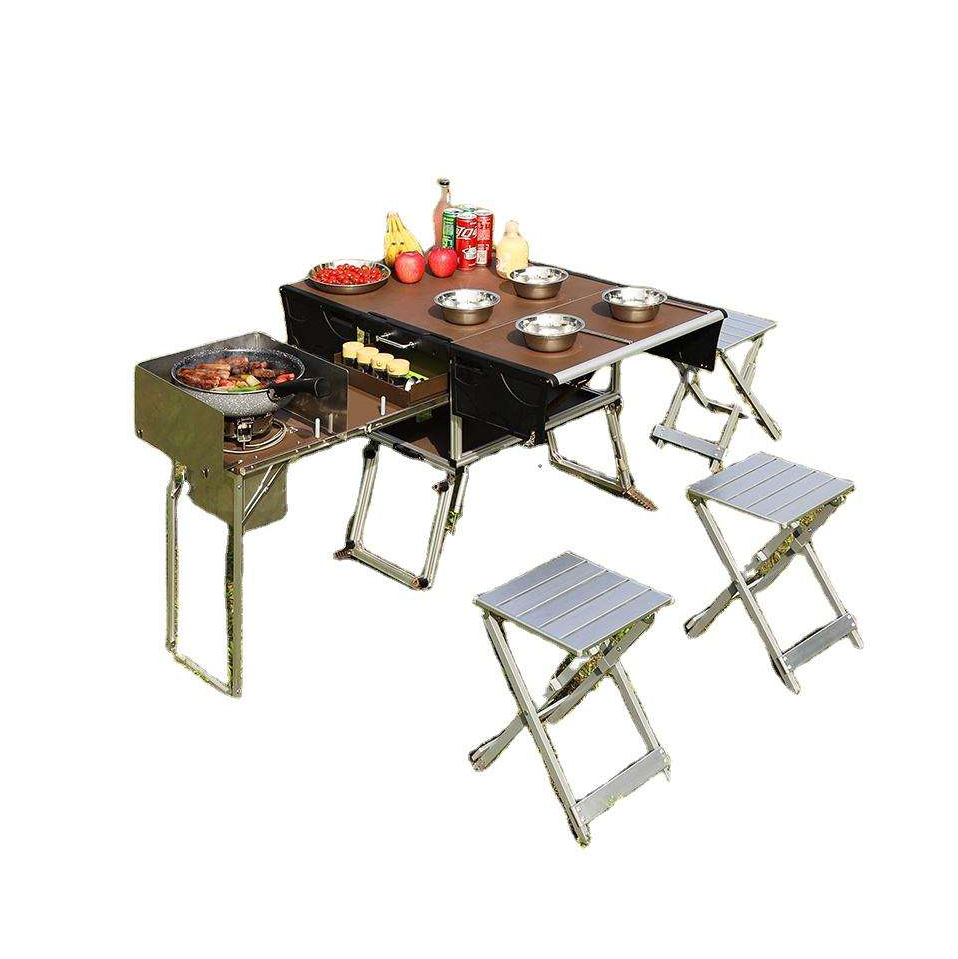 Portable Outdoor Folding Food  - огляд і ціна Camping Cooking Dining Set