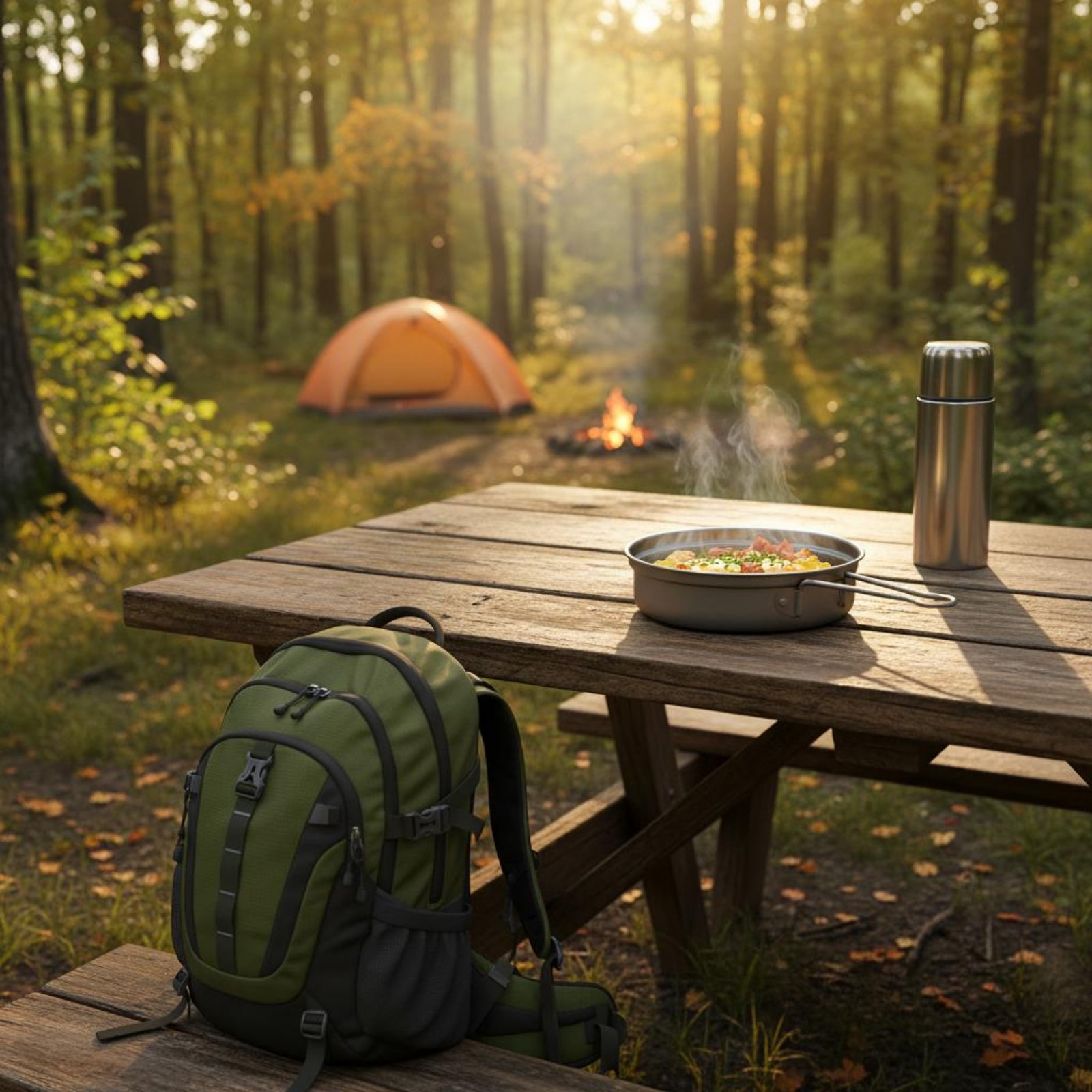 2 Pieces Metal Camping Cook Se - огляд і ціна Camping Cooking Dining Set