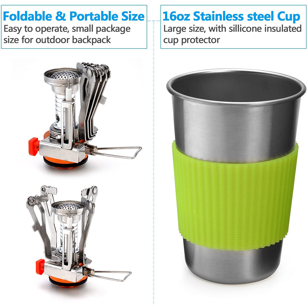 Camping Cookware Kit with Stov - огляд і ціна Camping Cooking Organizer