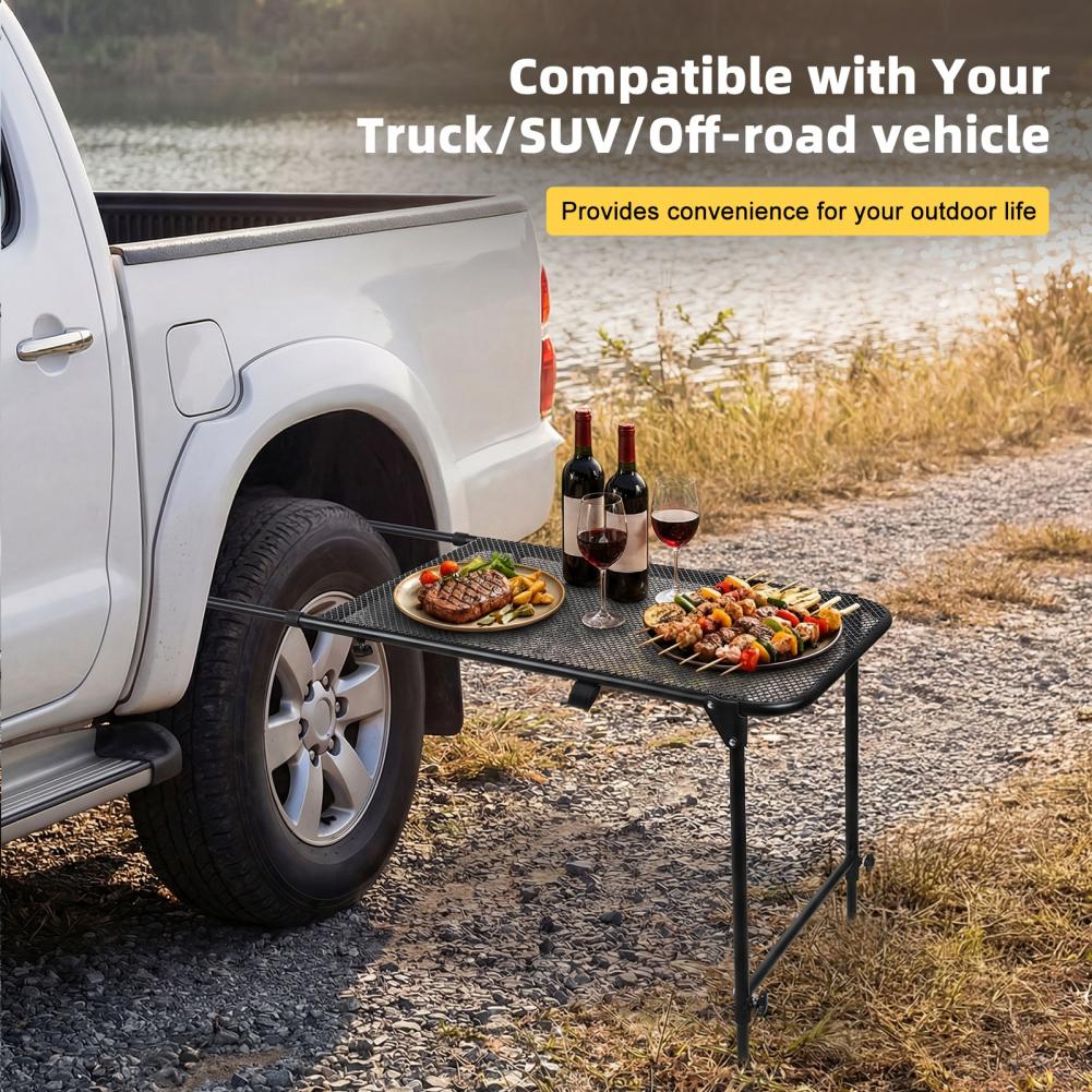 Tire Mount Camping Desk, Steel - огляд і ціна Camping Cooking Table